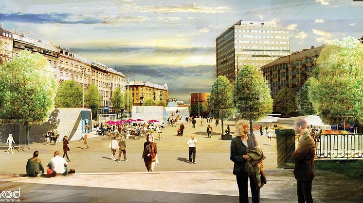 Hamilton/Larsson/Kevius: Odenplan återställs med ny stationsuppgång för Citybanan
