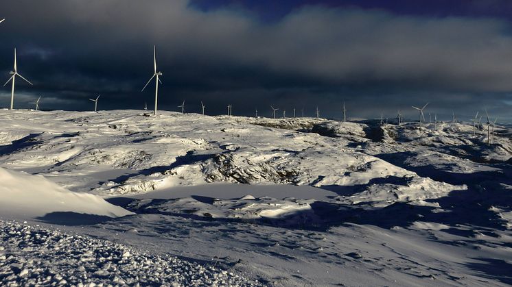 Storheia vindpark, januar 2020