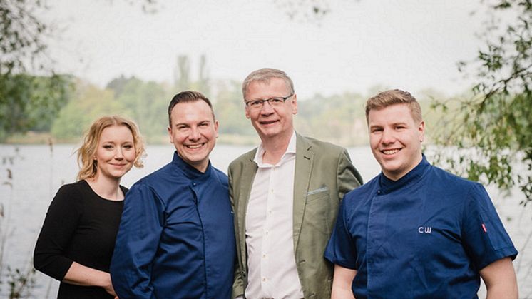 Freuen sich schon heute auf die baldigen Gäste: Patricia Liebscher, Tim Raue, Günther Jauch und  Christopher Wecker. Foto:  Nils Hasenau. 