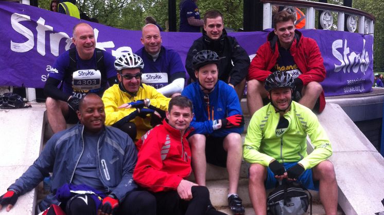 Team Greenie take on Thames Bridges Bike Ride for stroke