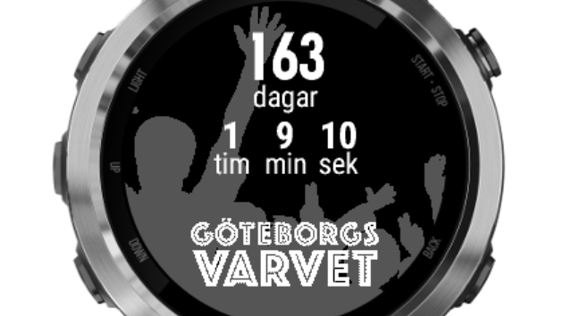 Göteborgsvarvet Count Down – ny funktion till din Garmin® löparklocka