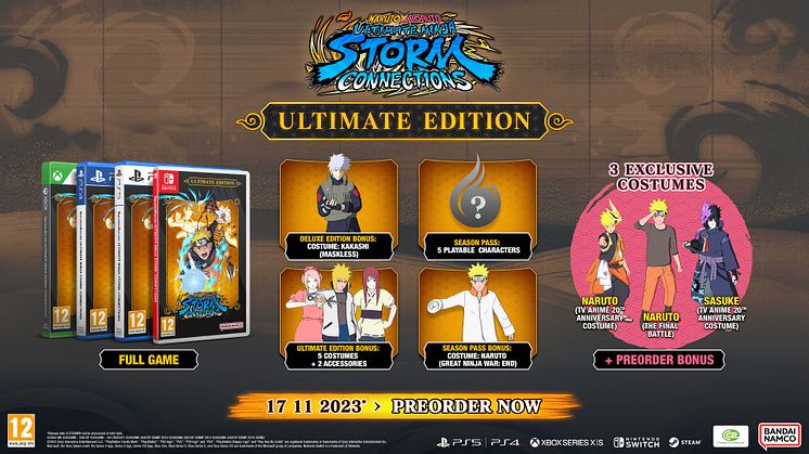 NARUTO X BORUTO Ultimate Ninja STORM CONNECTIONS RELEASES 17th NOVEMBER