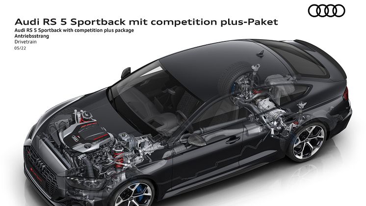 Audi RS 5 Sportback med competition plus pakke (Sebringsort krystaleffekt)