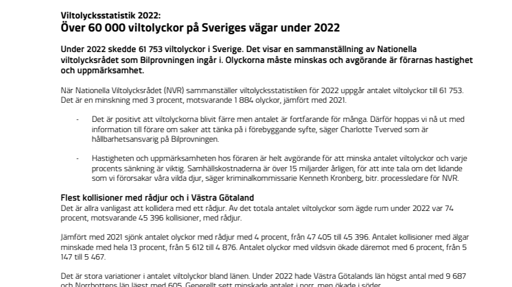 Pressinfo_Bilprovningen_NVR_viltolycksstatistik 2022.pdf