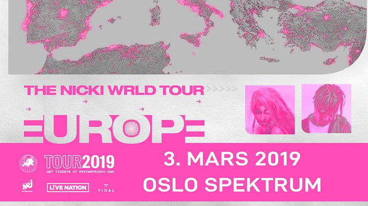 Nicki Minaj tar med seg Juice WRLD til Oslo!