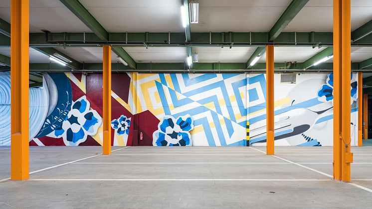 Urban Art im Parkhaus - Villeroy & Boch gestaltet Parkhaus für Mitarbeiter um
