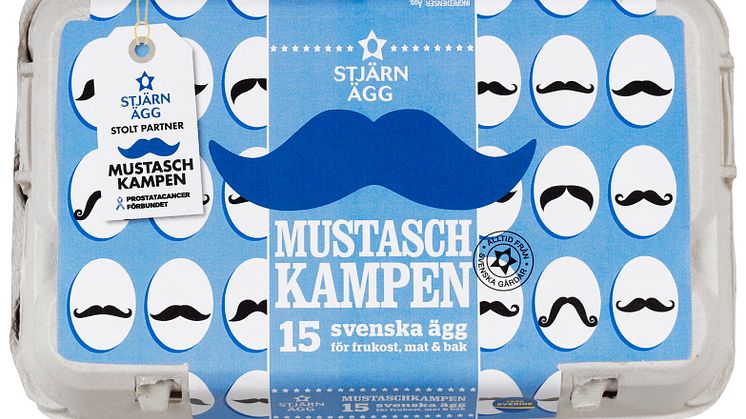 Stjärnägg ska hjälpa Mustaschkampen slå rekord!