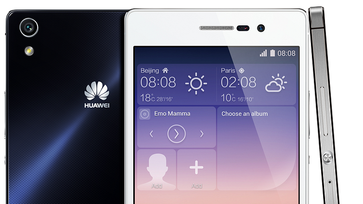 Huawei presenterar nya  flaggskeppsprodukten Ascend P7 