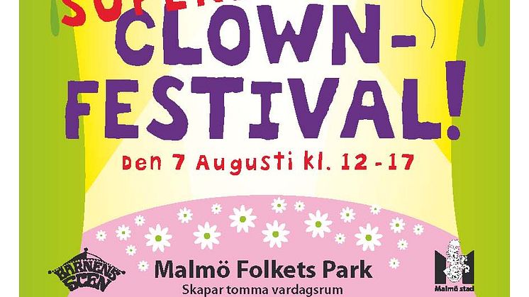 Riktig cirkus i Parken när det är Clownfestival