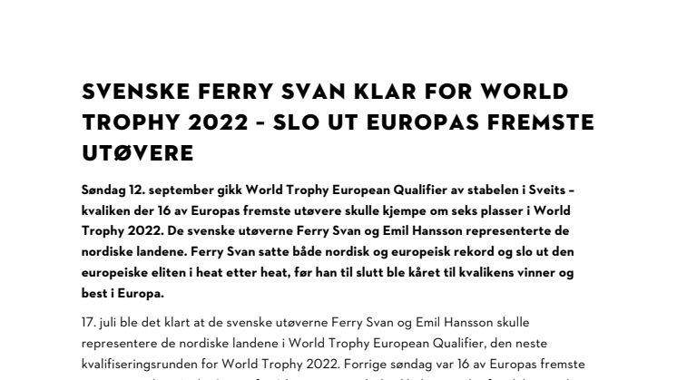 SVENSKE FERRY SVAN KLAR FOR WORLD TROPHY 2022 – SLO UT EUROPAS FREMSTE UTØVERE.pdf