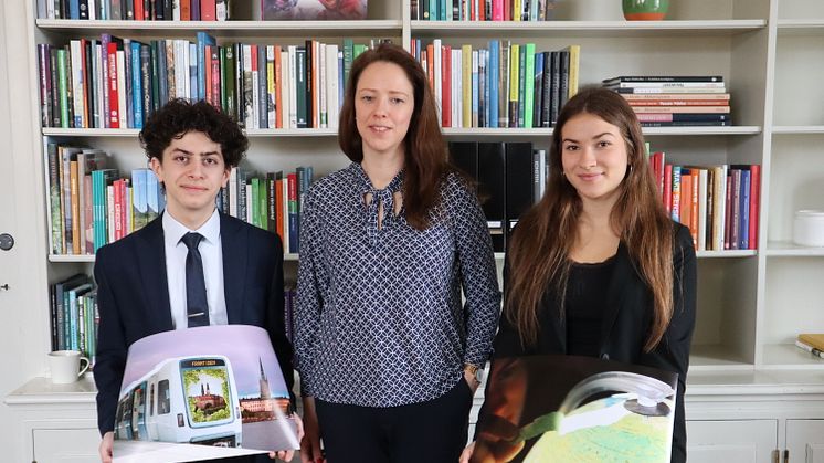 Gaga Jakhashvili, Åsa Lindhagen och Michelle Marinkovic