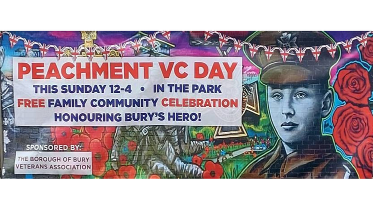 Banner for Peachment VC Day Sunday 25th 12pm-4pm Town Meadow Park