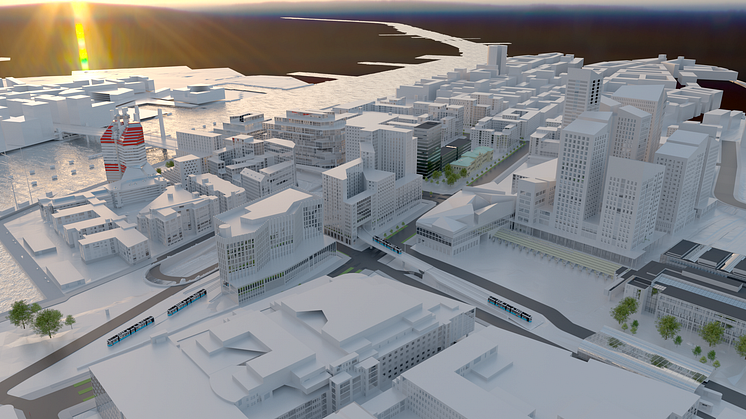 Granskning av detaljplan för bostäder, verksamheter och uppgångar för Västlänken norr om Nordstan inom stadsdelarna Nordstan och Gullbergsvass är ett av ärendena på byggnadsnämndens sammanträde den 8 februari. Bild: Göteborgs Stad.