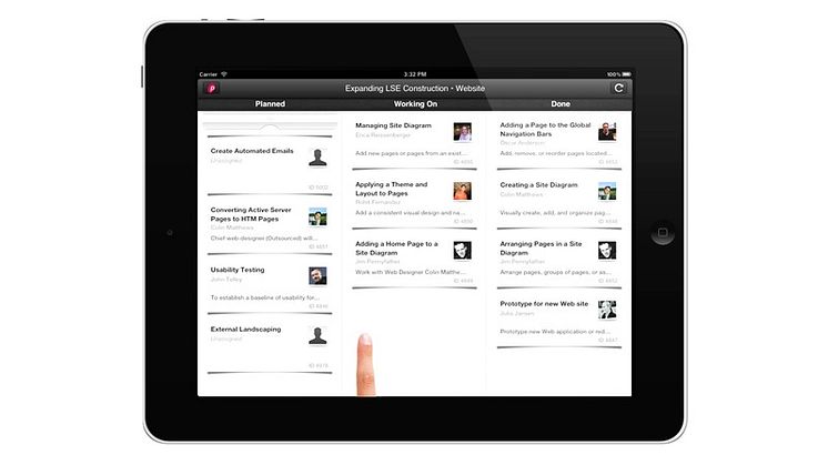 Projectplace on iPad 