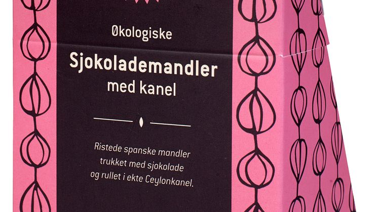 Helios sjokolademandler med kanel økologisk 100 g