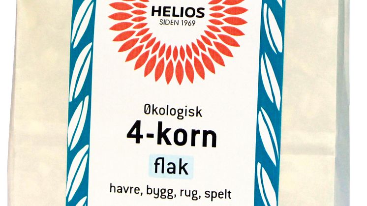 Helios 4-korn flak økologisk 500 g