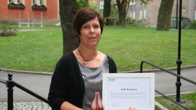 Sofie Karlsson är årets sjuksköterska inom palliativ omvårdnad 2014