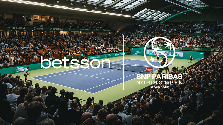 Spelbolaget Betsson blir ny huvudpartner till BNP Paribas Nordic Open.