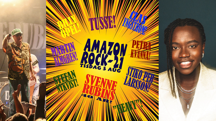 Amazonrock och Svenne Rubins 40-års jubileum intar Dalhalla