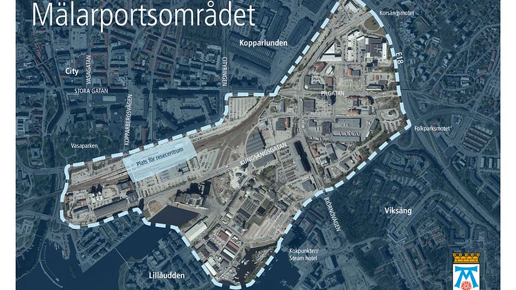 Mälarportsområdet illustration Västerås stad