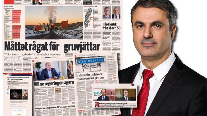 I morgon onsdag kommer näringsminister Ibrahim Baylan till Svemins Höstmöte. Bilden är ett kollage. Skärmdumpar från di.se samt foto av Kristian Pohl/Regeringskansliet.