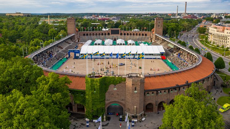 Imorgon fredag fylls Stockholms Stadion med ryttare, hästar och publik när Longines Global Champions Tour Stockholm drar igång. Foto: LGCT Stockholm
