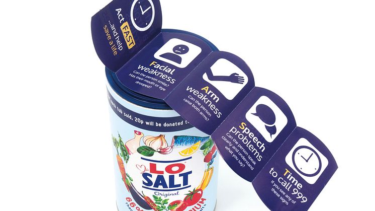 For every tub sold, 20p will be donated to the Stroke Association