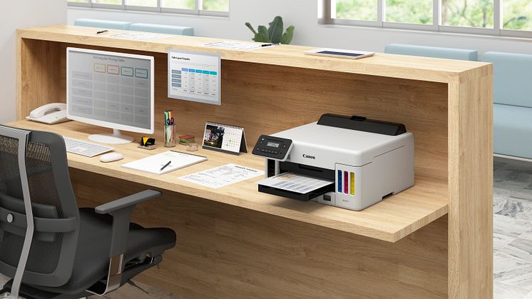 The Canon MAXIFY GX5050 is designed for small to mid-size offices and workspaces.