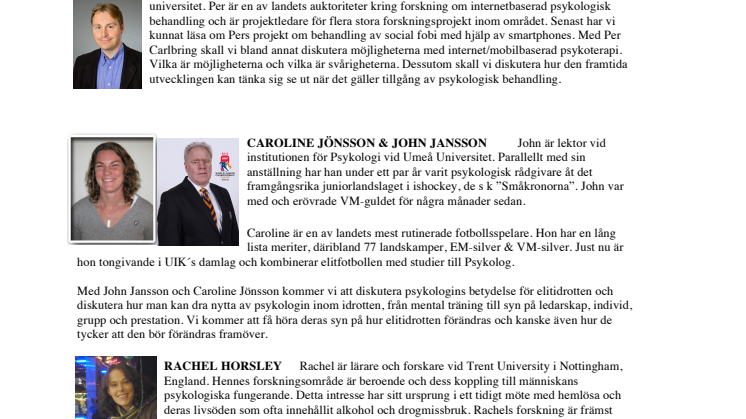 Mattias Lundberg leder Psykologisk Salong 22 mars #umeå