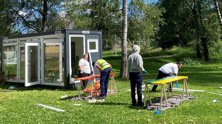 Sommerliv i Tokerudparken: Endelig farger!