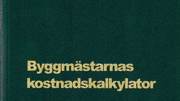 Byggmästarnas kostnadskalkylator BK 2018