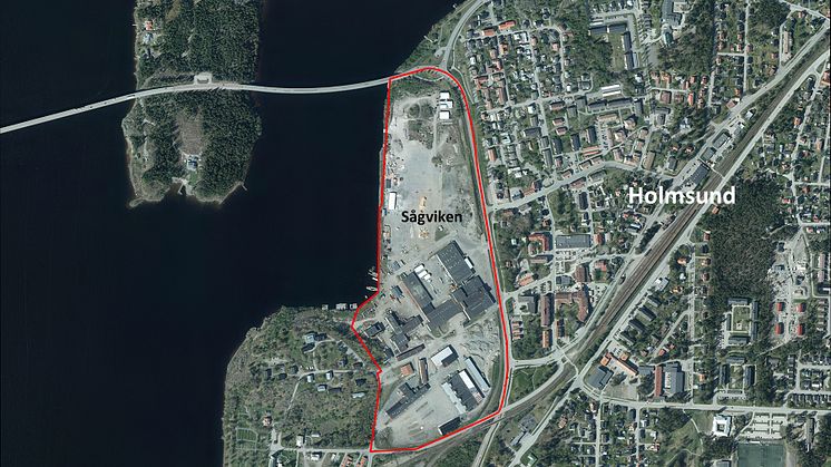 Det nya stadsdelsområdet i Holmsund får namnet Sågviken. 