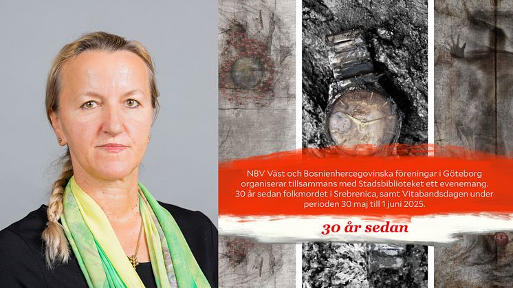 30-årsminnet av folkmordet i Srebrenica uppmärksammas i Göteborg