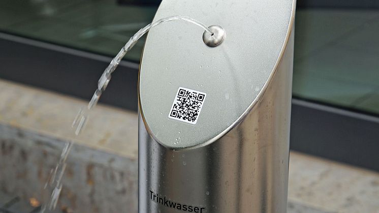 Trinkwasserbrunnen vor der Tourist Information Leipzig (Katharinenstraße 8)