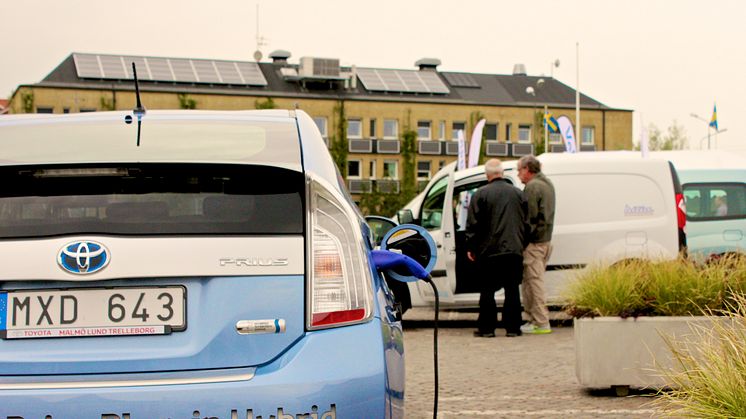Plug-in hybrid och elbil vid Malmö stads fordonsmässa 2012
