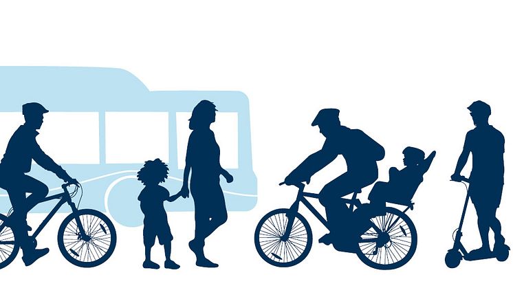 Att ta sig fram med gång, cykel, kollektivtrafik och elsparkcykel är exempel på reko resor. 