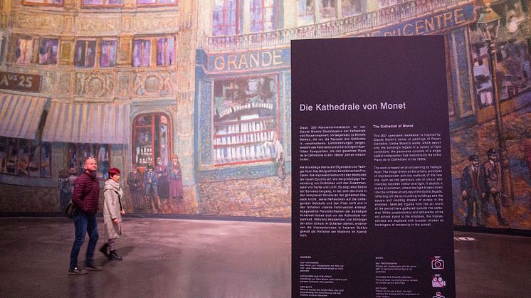 Kathedrale von Monet im Panometer Leipzig - Foto: Elli Flint 