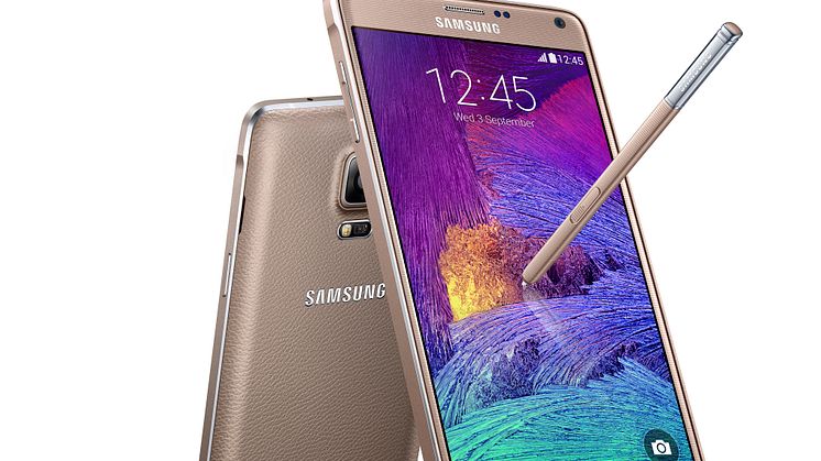 Samsung Galaxy Note 4 lander i butikkerne