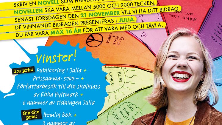 Affisch Julia Novelltävling