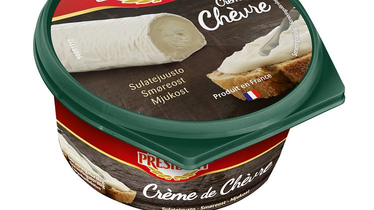 Président introducerar ”Crème de”: Bredbar fransk ost med smak av chèvre Brie, 