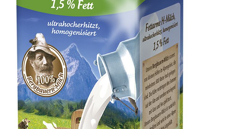 Allgäuland haltbare Bergbauern Milch, 1,5% Fett