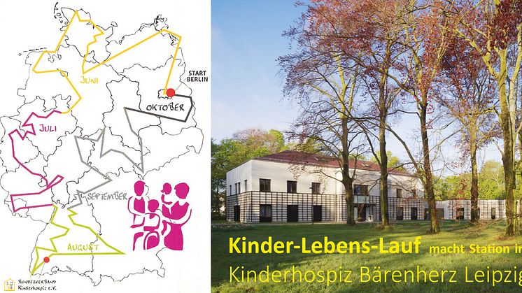 Kinder-Lebens-Lauf macht Station im Kinderhospiz Bärenherz