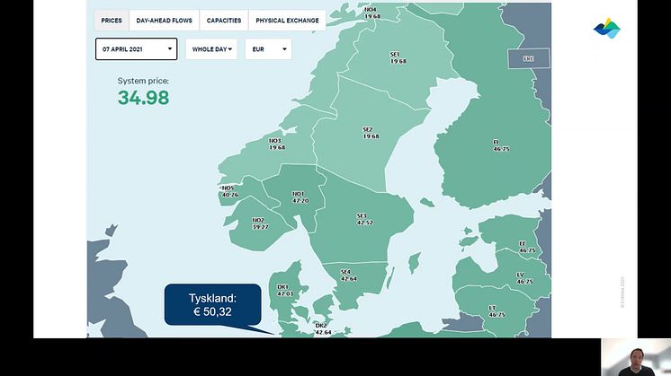 Nordiske kraftpriser kobler seg fra Europa // Entelios kraftkommentar uke 14. 2021