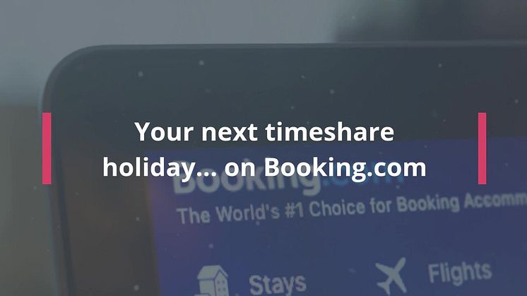 Book your timeshare holidays... with Booking.com