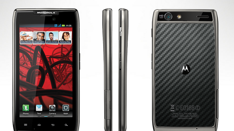 Nu finns Motorola Razr Maxx hos 3 