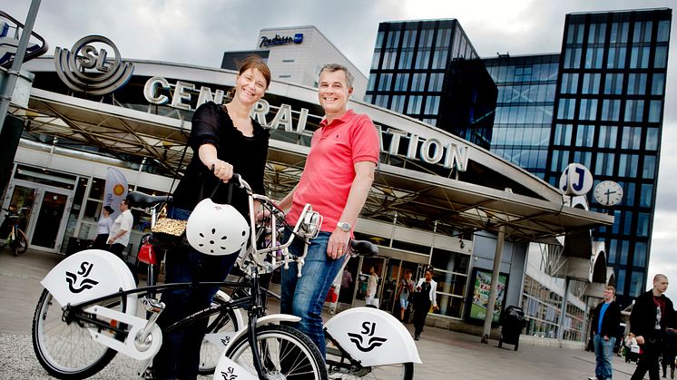 Ta SJ-cykeln till och från tåget