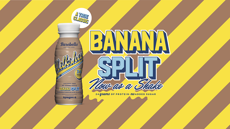 A true classic: Banana Split - nu som proteinmilkshake