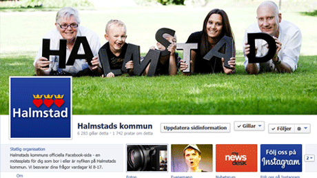 Halmstad – tredje största kommunen på Facebook