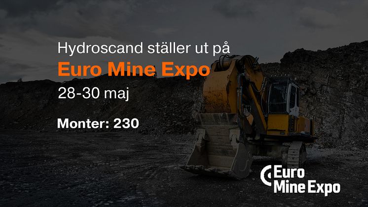 Hydroscand ställer ut på Euro Mine Expo i Skellefteå