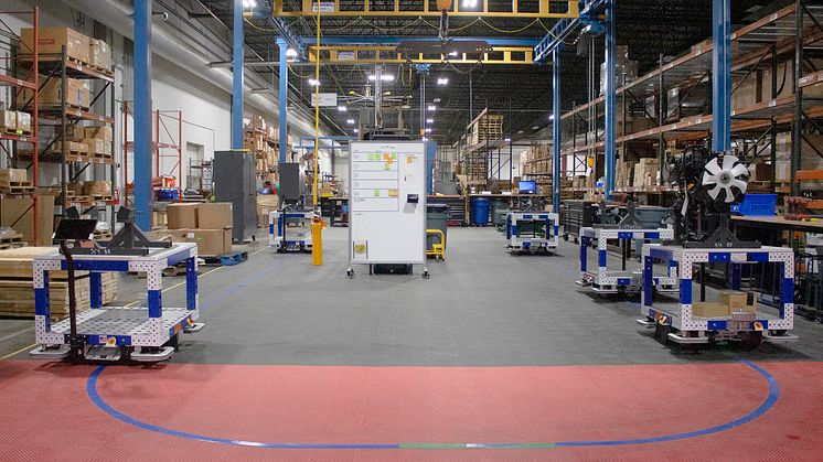 Yanmar has introduced an automated guided vehicle assembly line solution to boost productivity.